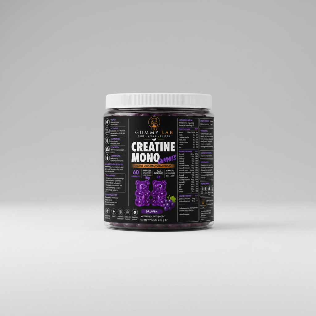 Creatine Mono 4.000 MG Gummies Druiven🍇