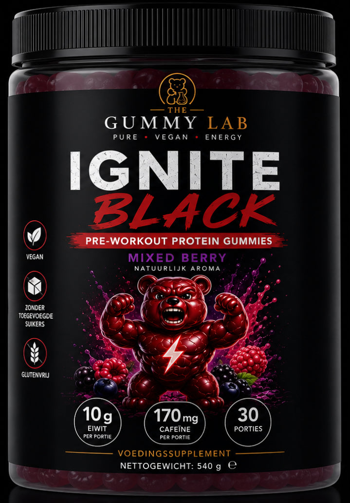 IGNITE BLACK Pre-Workout Protein Gummies