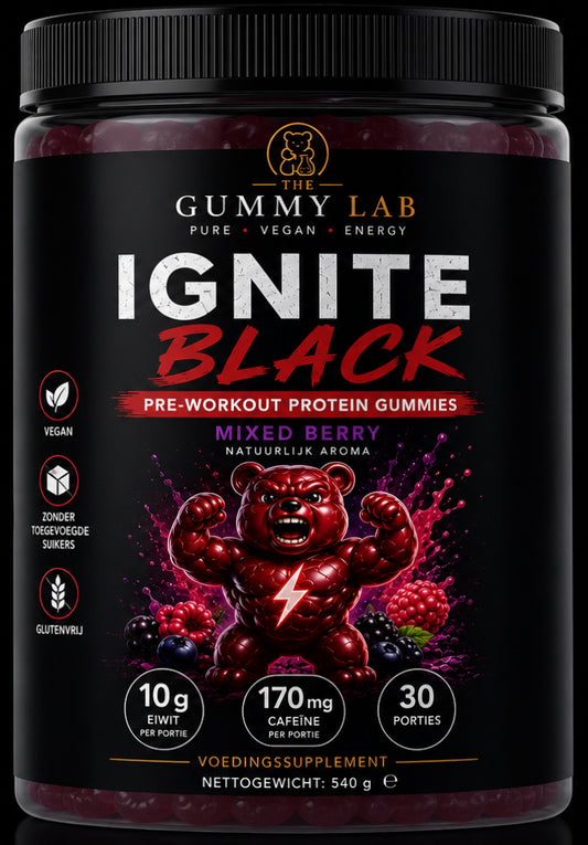 IGNITE BLACK Pre-Workout Protein Gummies